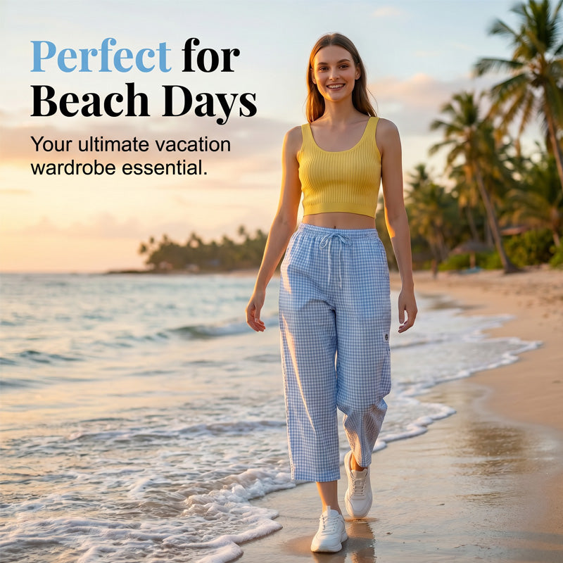 |⏰ 50% OFF – Pack Light, Save Big 🌊✨ Breezy Summer Wide-Leg Pants – Flowy, Breathable & Pockets! | Perfect Beach Cover-Up or Holiday Style 🏖️☀️