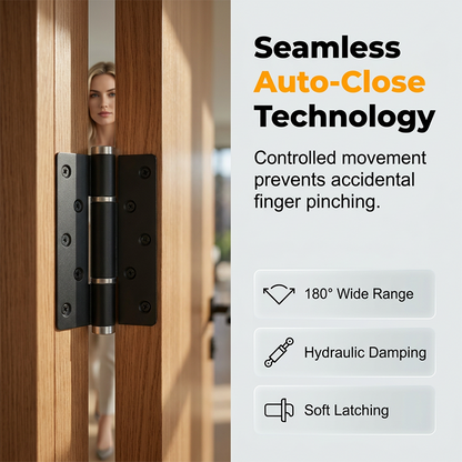 📢📢50% OFF !! ⏰Auto-Closing Hydraulic Invisible Door Hinge