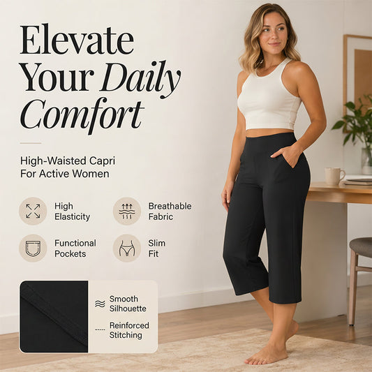 🎁2026 New Arrivals 50% OFF💥Women's High-Waisted Stretch Cropped Pants