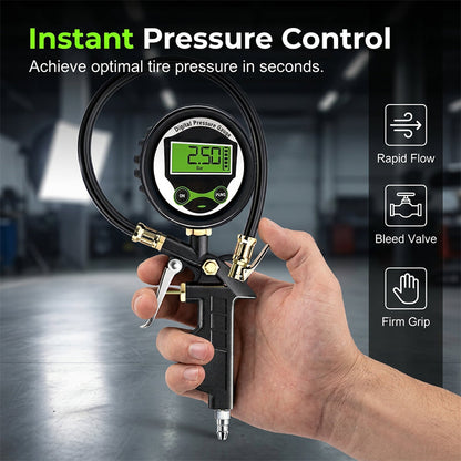 ⏳Limited-time 50% off⏰Digital Tire Inflator with Pressure Gauge LED Backlit Air Chuck🚗🛞