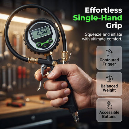 ⏳Limited-time 50% off⏰Digital Tire Inflator with Pressure Gauge LED Backlit Air Chuck🚗🛞
