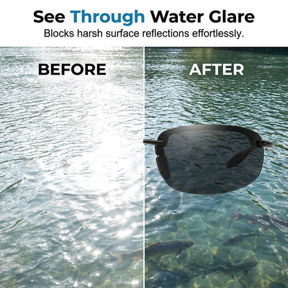 🕶️🐟 Ultra-Light Polarized Fishing Sunglasses – See Through Water Like Never Before! | Reduces Glare & Eye Strain | ⏰ 50% OFF – Grab a Pair ⏰