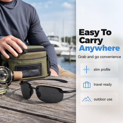 🕶️🐟 Ultra-Light Polarized Fishing Sunglasses – See Through Water Like Never Before! | Reduces Glare & Eye Strain | ⏰ 50% OFF – Grab a Pair ⏰