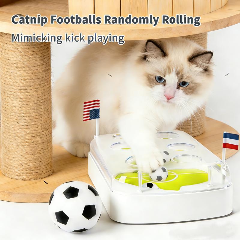|⏰ 50% OFF – Meow-ster Deal! ⏰🐱⚽ Interactive Cat Football Field Chasing Toy – Let Your Cat Score the Winning Goal! | Auto-Moving Ball + Realistic Field 🏟️