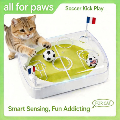 |⏰ 50% OFF – Meow-ster Deal! ⏰🐱⚽ Interactive Cat Football Field Chasing Toy – Let Your Cat Score the Winning Goal! | Auto-Moving Ball + Realistic Field 🏟️