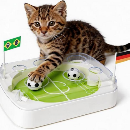 |⏰ 50% OFF – Meow-ster Deal! ⏰🐱⚽ Interactive Cat Football Field Chasing Toy – Let Your Cat Score the Winning Goal! | Auto-Moving Ball + Realistic Field 🏟️