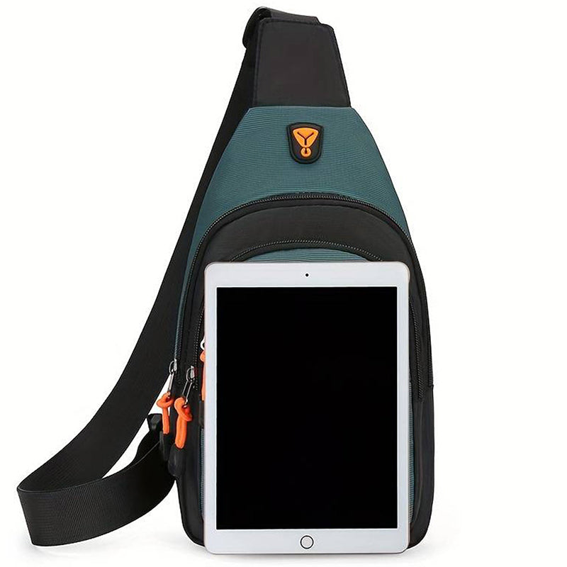 🎒 50% OFF! ✨ Waterproof Multi-pocket Crossbody Sling Bag – Organized Storage, Adjustable Strap, Headphone Jack 🌧️