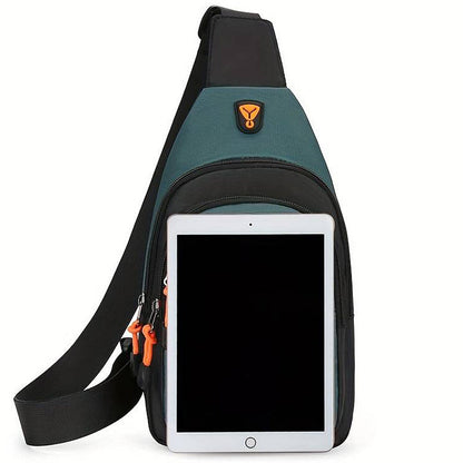 🎒 50% OFF! ✨ Waterproof Multi-pocket Crossbody Sling Bag – Organized Storage, Adjustable Strap, Headphone Jack 🌧️
