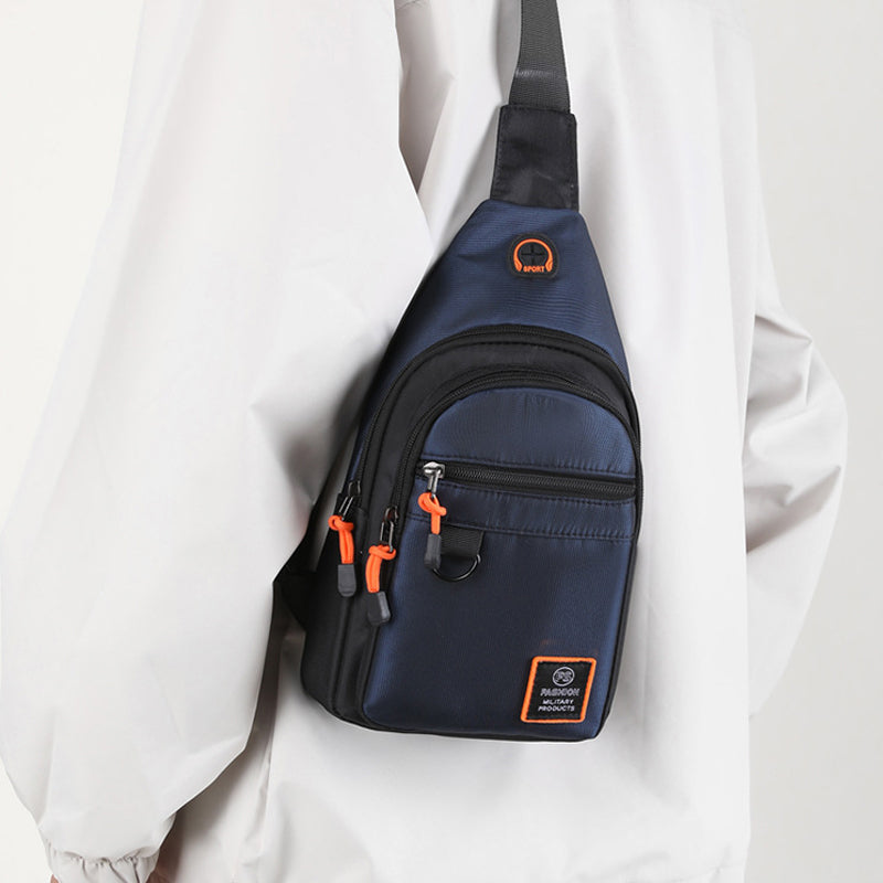 🎒 50% OFF! ✨ Waterproof Multi-pocket Crossbody Sling Bag – Organized Storage, Adjustable Strap, Headphone Jack 🌧️