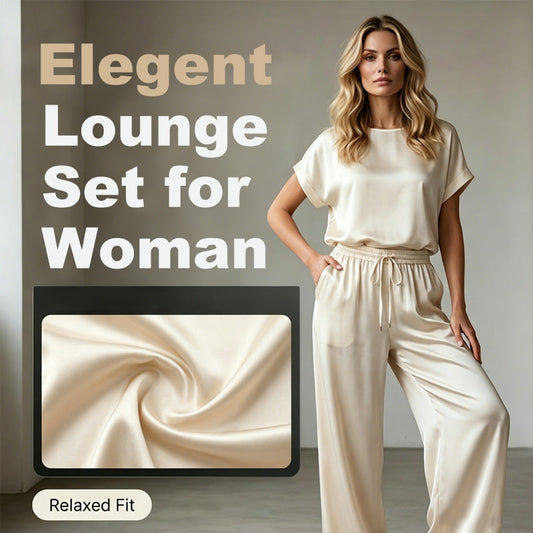 🔥50% OFF | Women's Elegant Top & Wide-Leg Pant Set – Breathable Cool Fabric, Wear At Home & Out!