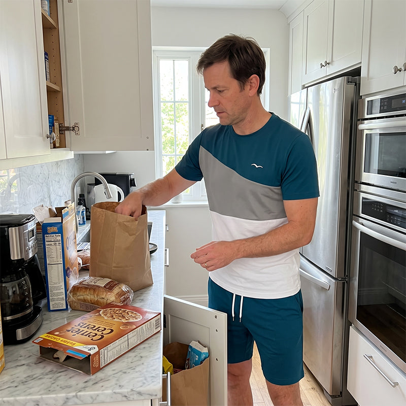 👕🩳 Men Color-Block T-Shirt and Shorts Set – 50% OFF! Bold color-block design, relaxed fit, breathable fabric – your go-to summer set. 🔥☀️