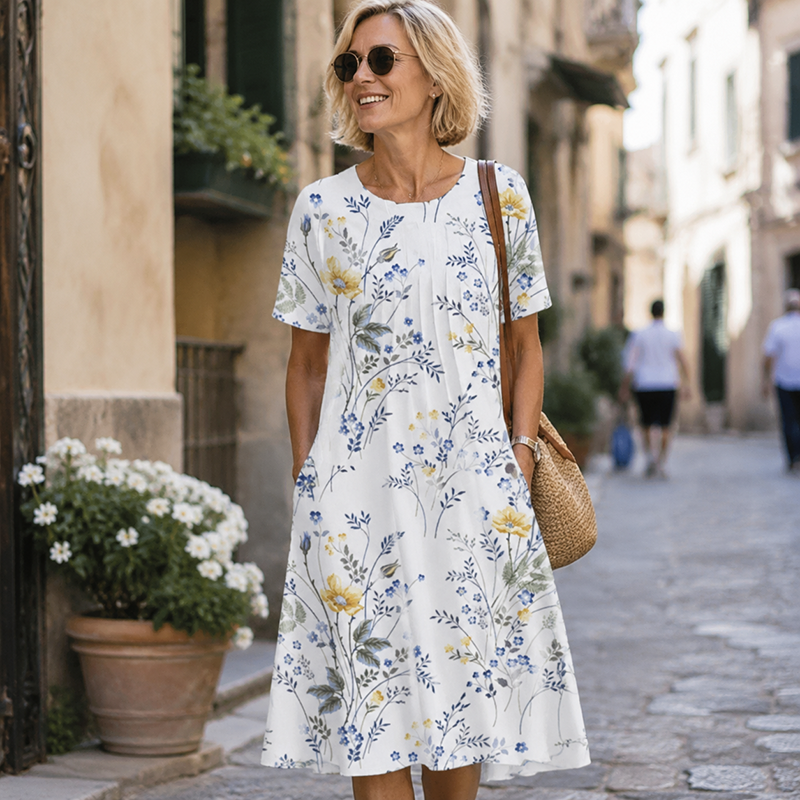 🌺 50% OFF✨ Women's Casual Floral Print Dress – Effortless Boho Style for Sunny Days! | Lightweight & Breathable, Perfect for Any Occasion ☀️🌿