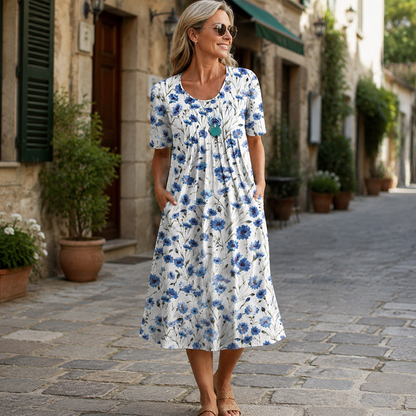 🌺 50% OFF✨ Women's Casual Floral Print Dress – Effortless Boho Style for Sunny Days! | Lightweight & Breathable, Perfect for Any Occasion ☀️🌿