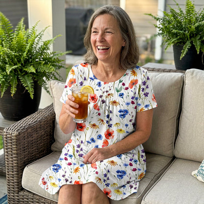 🌺 50% OFF✨ Women's Casual Floral Print Dress – Effortless Boho Style for Sunny Days! | Lightweight & Breathable, Perfect for Any Occasion ☀️🌿