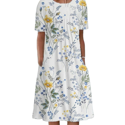 🌺 50% OFF✨ Women's Casual Floral Print Dress – Effortless Boho Style for Sunny Days! | Lightweight & Breathable, Perfect for Any Occasion ☀️🌿