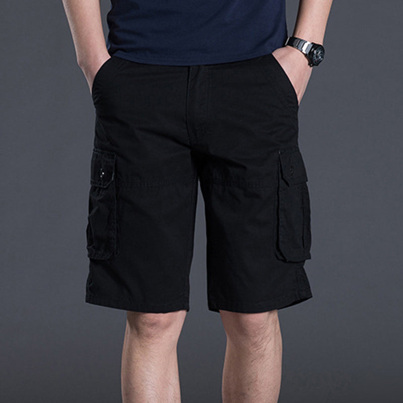 ⏰💰 50% OFF – Men's Cargo Shorts with Multi Pockets | 6 Deep Pockets + Relaxed Fit | Perfect for Work & Weekend 👖🔧