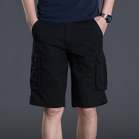 ⏰💰 50% OFF – Men's Cargo Shorts with Multi Pockets | 6 Deep Pockets + Relaxed Fit | Perfect for Work & Weekend 👖🔧