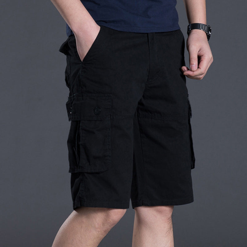 ⏰💰 50% OFF – Men's Cargo Shorts with Multi Pockets | 6 Deep Pockets + Relaxed Fit | Perfect for Work & Weekend 👖🔧