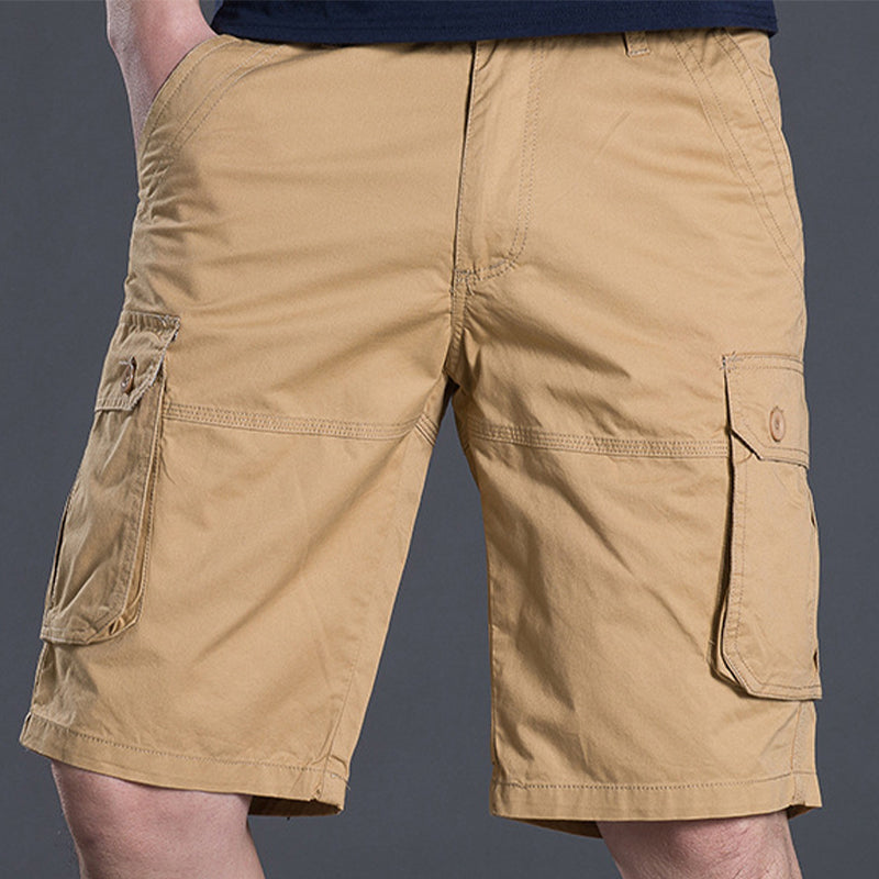 ⏰💰 50% OFF – Men's Cargo Shorts with Multi Pockets | 6 Deep Pockets + Relaxed Fit | Perfect for Work & Weekend 👖🔧