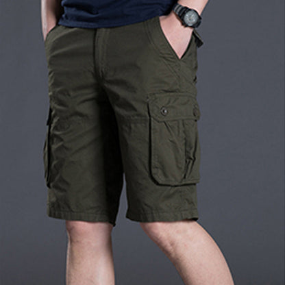 ⏰💰 50% OFF – Men's Cargo Shorts with Multi Pockets | 6 Deep Pockets + Relaxed Fit | Perfect for Work & Weekend 👖🔧