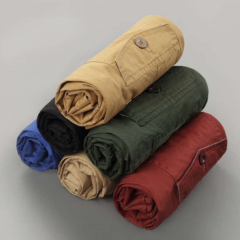 ⏰💰 50% OFF – Men's Cargo Shorts with Multi Pockets | 6 Deep Pockets + Relaxed Fit | Perfect for Work & Weekend 👖🔧