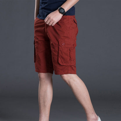 ⏰💰 50% OFF – Men's Cargo Shorts with Multi Pockets | 6 Deep Pockets + Relaxed Fit | Perfect for Work & Weekend 👖🔧