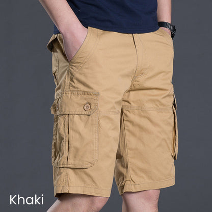 ⏰💰 50% OFF – Men's Cargo Shorts with Multi Pockets | 6 Deep Pockets + Relaxed Fit | Perfect for Work & Weekend 👖🔧