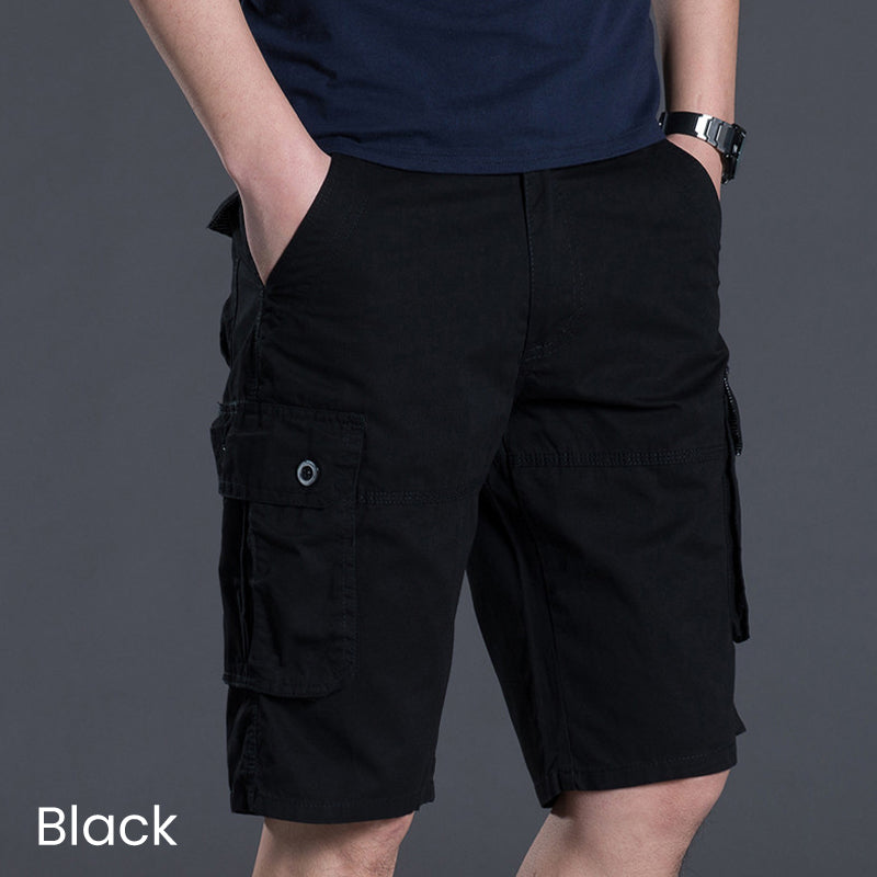 ⏰💰 50% OFF – Men's Cargo Shorts with Multi Pockets | 6 Deep Pockets + Relaxed Fit | Perfect for Work & Weekend 👖🔧