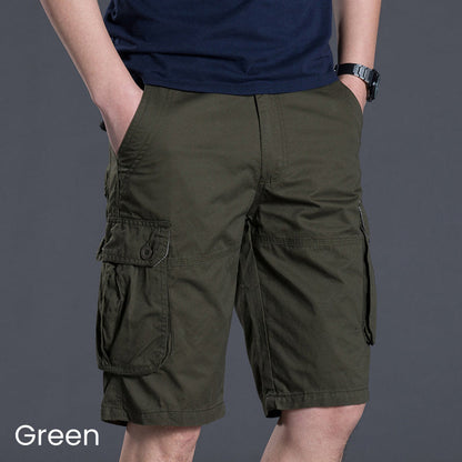 ⏰💰 50% OFF – Men's Cargo Shorts with Multi Pockets | 6 Deep Pockets + Relaxed Fit | Perfect for Work & Weekend 👖🔧