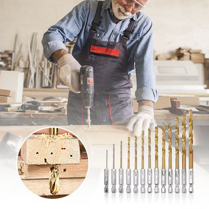 |🔥 50% OFF Now 🛠️💥 13PCS Drill Bit Set – Multipurpose & Durable for Home Projects | No More Bit Hunting – All Sizes Included 📏