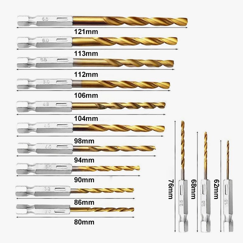 |🔥 50% OFF Now 🛠️💥 13PCS Drill Bit Set – Multipurpose & Durable for Home Projects | No More Bit Hunting – All Sizes Included 📏
