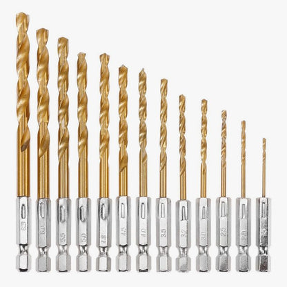 |🔥 50% OFF Now 🛠️💥 13PCS Drill Bit Set – Multipurpose & Durable for Home Projects | No More Bit Hunting – All Sizes Included 📏