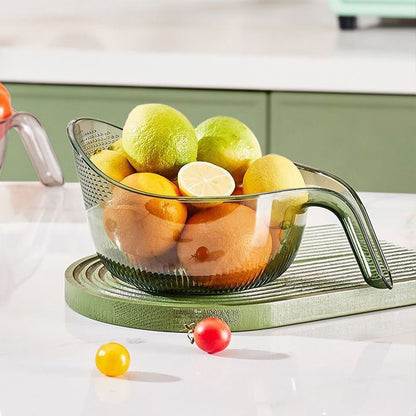 🍚💦50% OFF – Multipurpose Rice Washing Bowl Strainer with Handle – Wash, Rinse & Drain in 1 Bowl! | No More Messy Sinks | Kitchen Must-Have ✨
