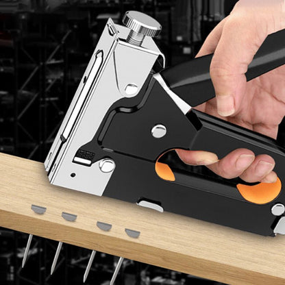 🔨50% OFF! ✨ 3-in-1 Woodworking Staple Nail Tool – Manual, Alloy Steel, Adjustable Pressure 🛠️