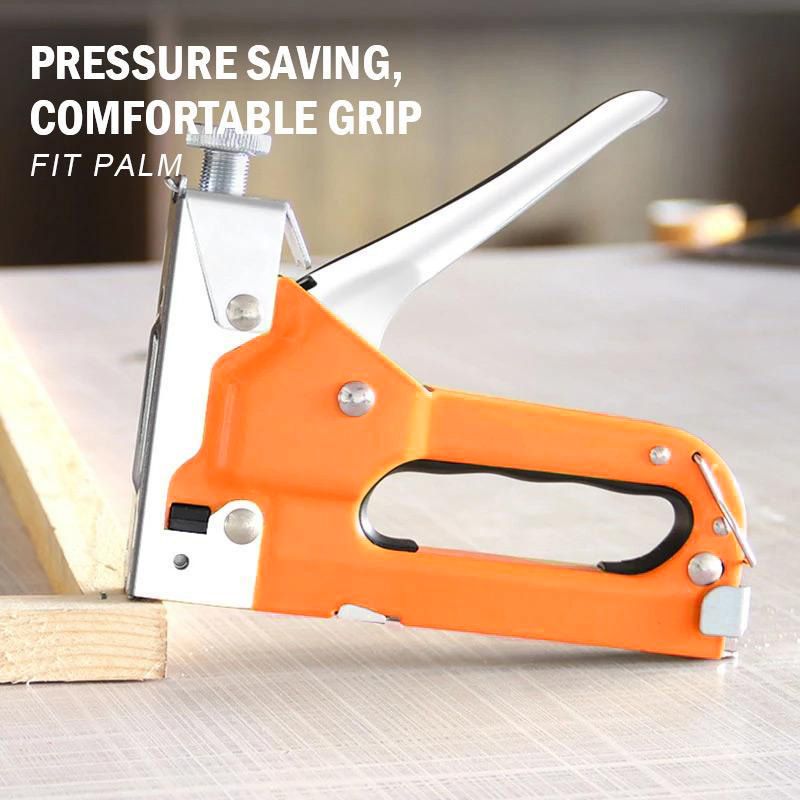 🔨50% OFF! ✨ 3-in-1 Woodworking Staple Nail Tool – Manual, Alloy Steel, Adjustable Pressure 🛠️