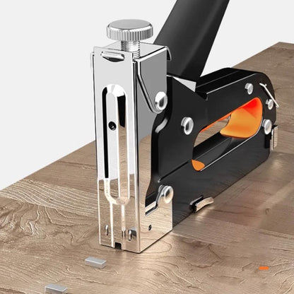 🔨50% OFF! ✨ 3-in-1 Woodworking Staple Nail Tool – Manual, Alloy Steel, Adjustable Pressure 🛠️