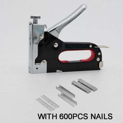 🔨50% OFF! ✨ 3-in-1 Woodworking Staple Nail Tool – Manual, Alloy Steel, Adjustable Pressure 🛠️