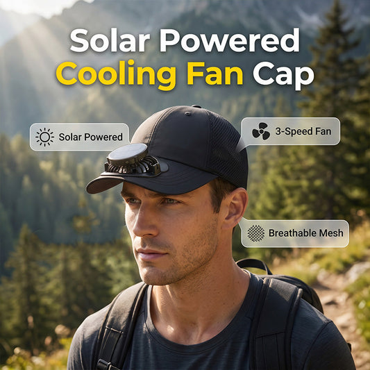 📢📢50% OFF !! ⏰Outdoor Breathable Baseball Cap with 3-Speed Fan Solar