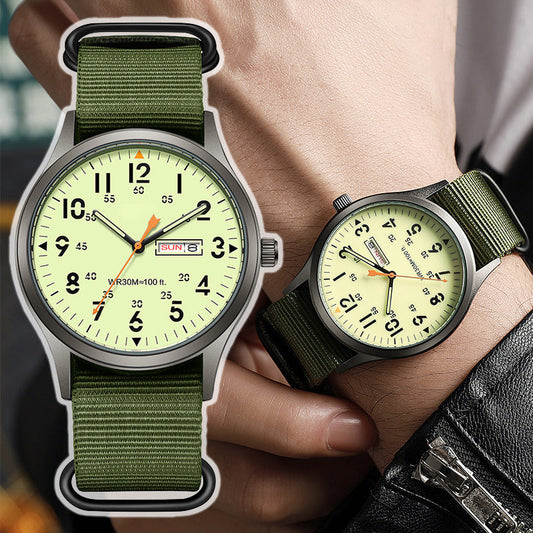 🏖️  50% OFF – Limited Time ⌚✨ Men's Quartz Watch with Luminous Display – Glows in the Dark, Shines All Day! | Classic Style for Any Occasion 👔