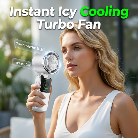 ⏰💰 50% OFF – Foldable Handheld Fan with Semiconductor Cooling Plate – Ice-Cold Air Anywhere! | Chill Mode Cools You Instantly | Summer Game-Changer ❄️🌀✨