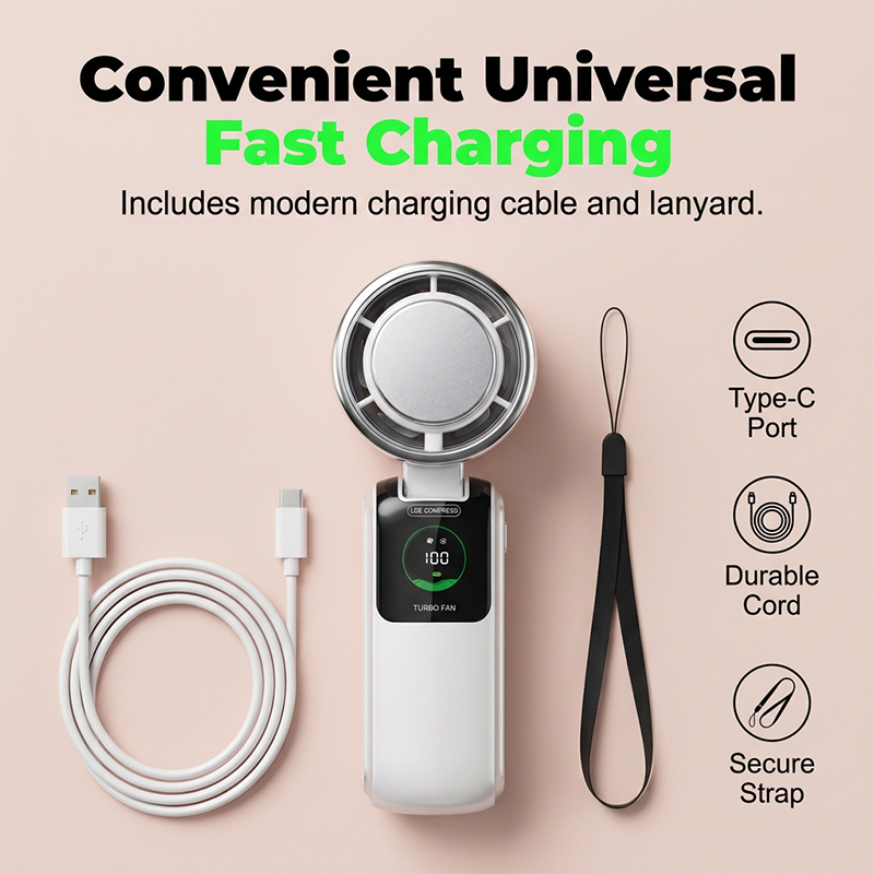 ⏰💰 50% OFF – Foldable Handheld Fan with Semiconductor Cooling Plate – Ice-Cold Air Anywhere! | Chill Mode Cools You Instantly | Summer Game-Changer ❄️🌀✨