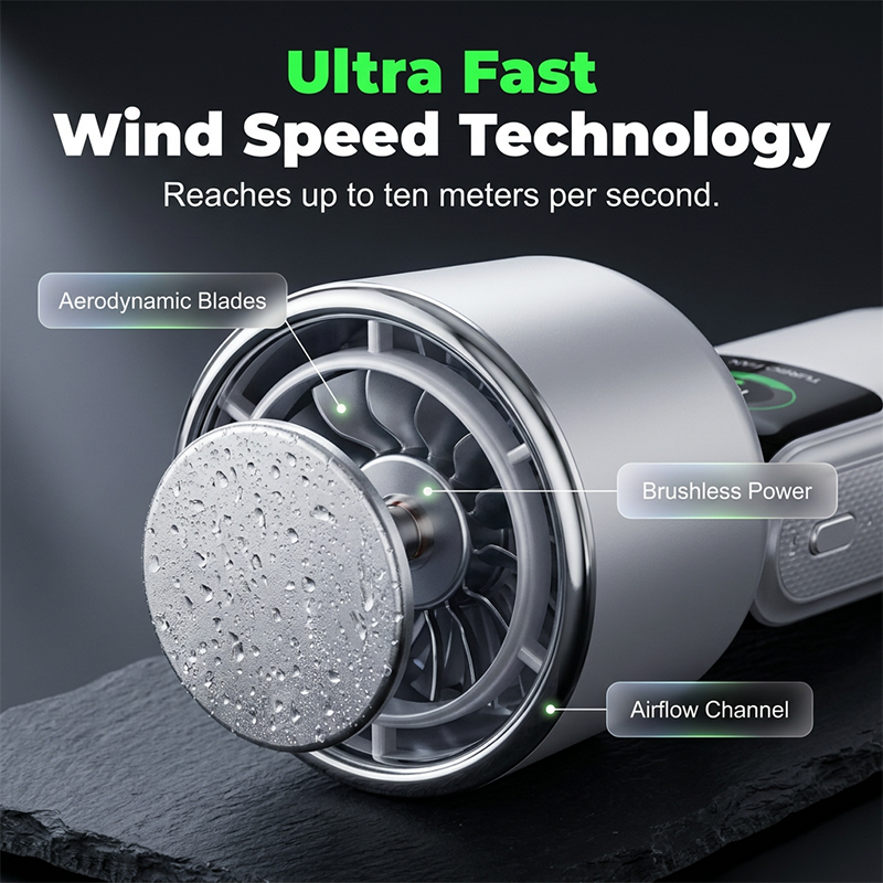 ⏰💰 50% OFF – Foldable Handheld Fan with Semiconductor Cooling Plate – Ice-Cold Air Anywhere! | Chill Mode Cools You Instantly | Summer Game-Changer ❄️🌀✨
