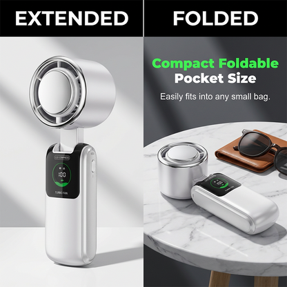 ⏰💰 50% OFF – Foldable Handheld Fan with Semiconductor Cooling Plate – Ice-Cold Air Anywhere! | Chill Mode Cools You Instantly | Summer Game-Changer ❄️🌀✨