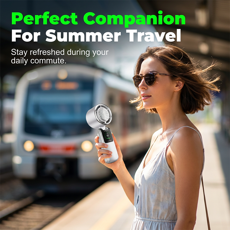 ⏰💰 50% OFF – Foldable Handheld Fan with Semiconductor Cooling Plate – Ice-Cold Air Anywhere! | Chill Mode Cools You Instantly | Summer Game-Changer ❄️🌀✨