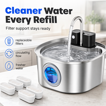 ⏰💰 50% OFF –  Pet Fountain – Running Water for Healthier Pets! | 3-Stage Filtration | Encourages Drinking 🐱🐶💧✨