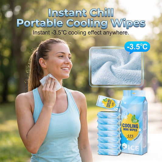 🧻❄️ 50% OFF – Portable Instant Cooling Wet Wipes – Chill Your Skin in Seconds! | Freshen Up Anytime, Anywhere | Summer Lifesaver ✨