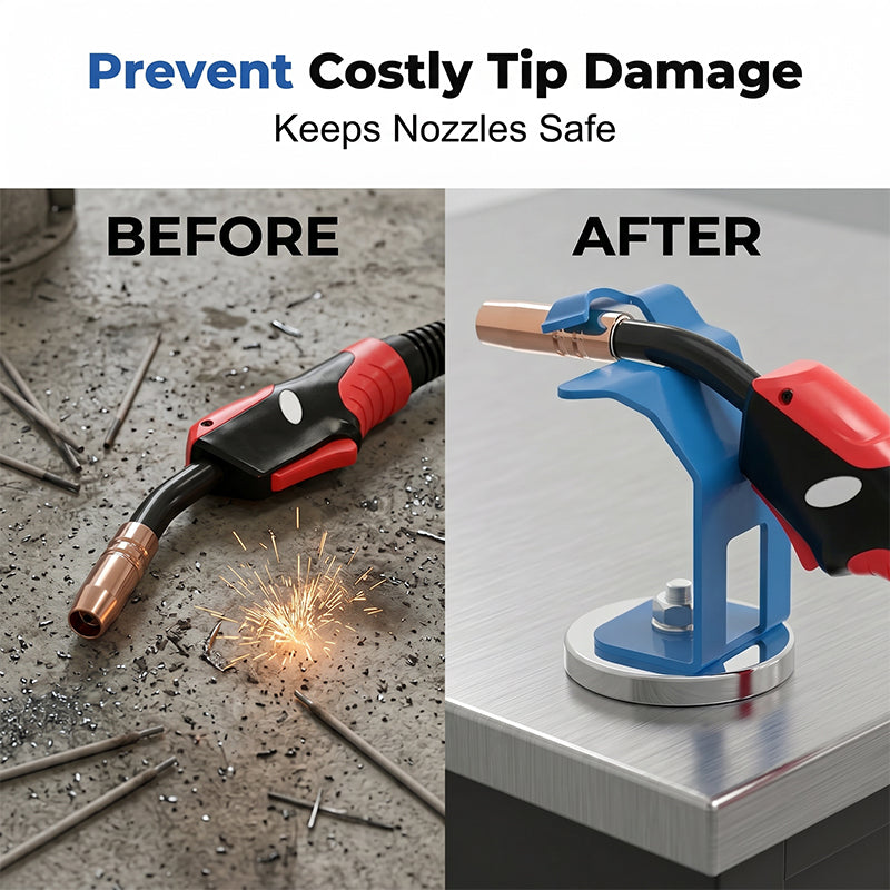 🔧 BUY 3 GET 1 FREE! ⏰ Magnetic TIG MIG Welding Torch Holder Stand – Strong base & adjustable arm – Keeps torch stable, perfect for workshop or job sites 🛠️⚡✨