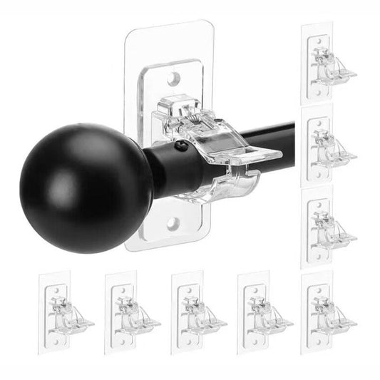 🔩 50% OFF – No-Drill Curtain Rod Brackets – No Holes, No Damage, No Tools! | Holds Strong, Removes Clean | Perfect for Renters & Homeowners 🏠🔧✨
