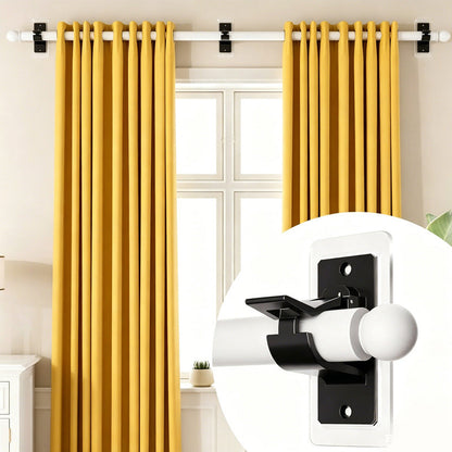 🔩 50% OFF – No-Drill Curtain Rod Brackets – No Holes, No Damage, No Tools! | Holds Strong, Removes Clean | Perfect for Renters & Homeowners 🏠🔧✨