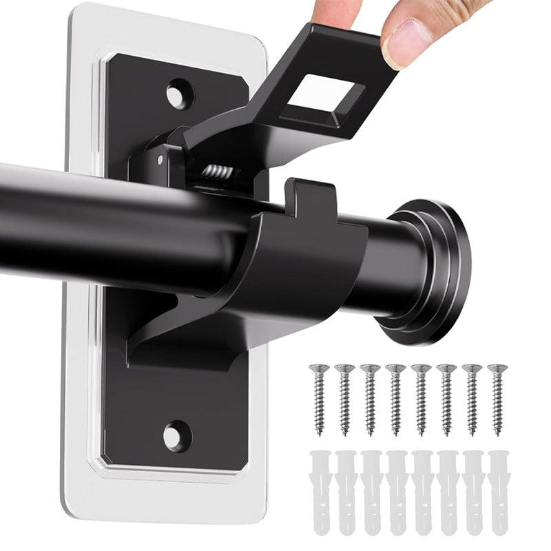 🔩 50% OFF – No-Drill Curtain Rod Brackets – No Holes, No Damage, No Tools! | Holds Strong, Removes Clean | Perfect for Renters & Homeowners 🏠🔧✨